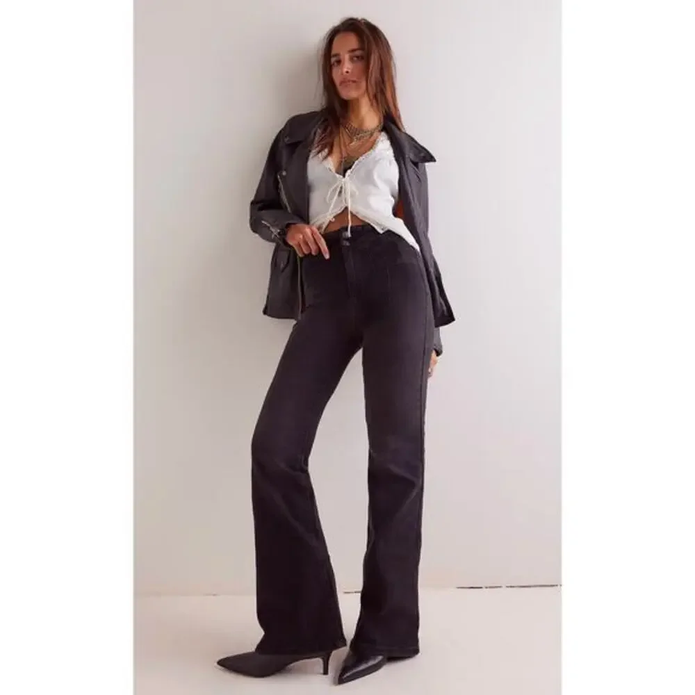 Free People onyx We The Free Jayde Flare Jeans‎